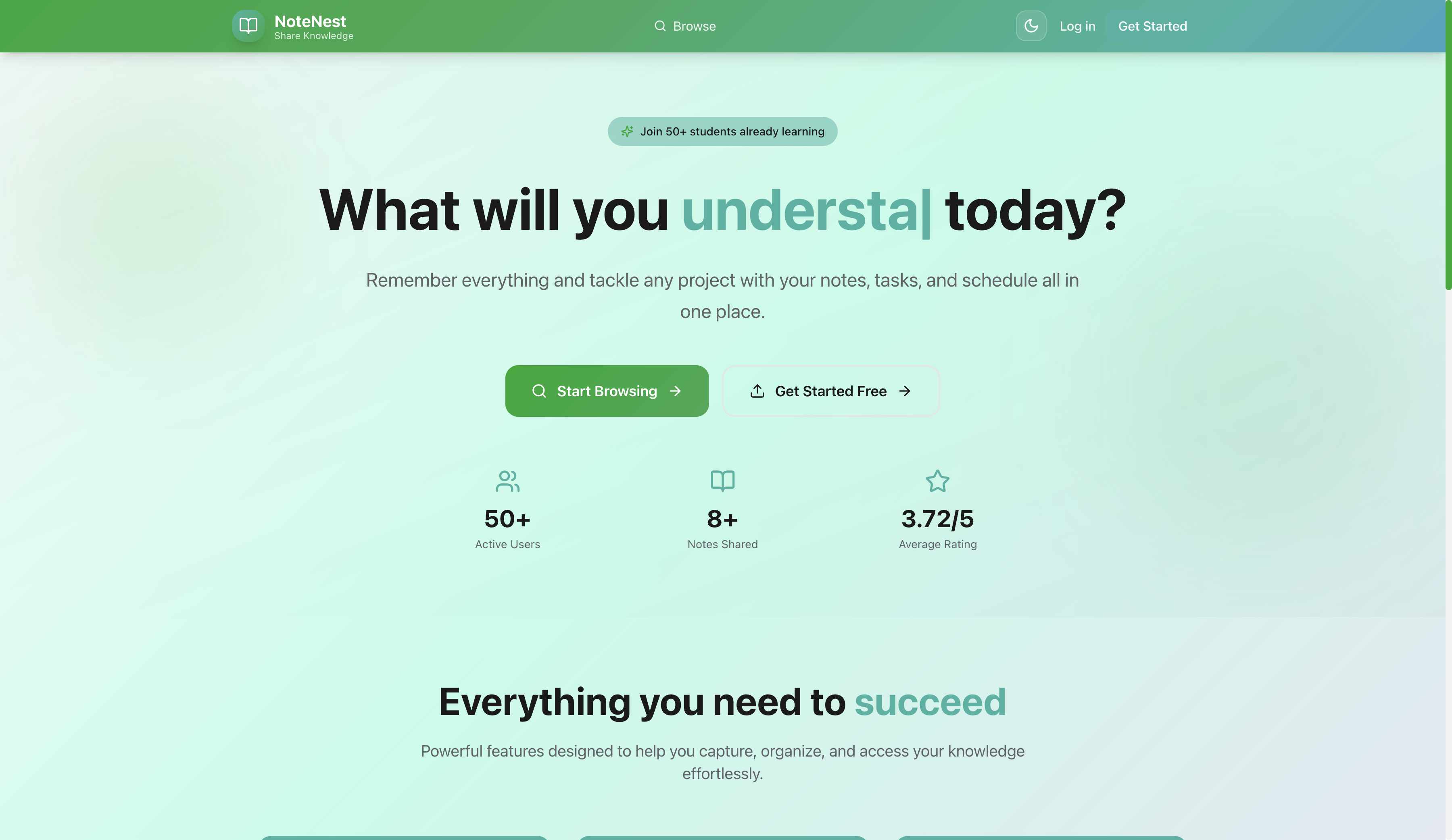 Notes Sharing Platform